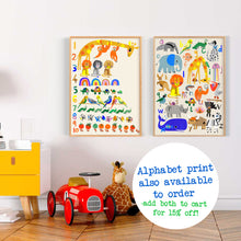 Load image into Gallery viewer, Rainbow Counting Print