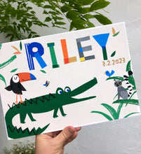 Load image into Gallery viewer, Alligator Personalised Name Print