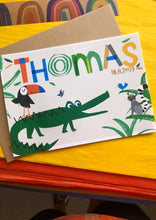 Load image into Gallery viewer, Alligator Personalised Name Print