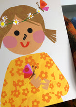 Load image into Gallery viewer, Butterfly Girl Portrait Print- click to customise!