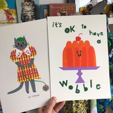 Load image into Gallery viewer, Cat Person Art Print