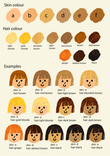 Load image into Gallery viewer, Cat Girl Portrait Print with TWO cats- click to customise!