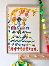 Load image into Gallery viewer, Rainbow Counting Print