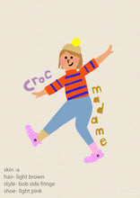 Load image into Gallery viewer, Personalised Croc Madame- click to create your lookalike!