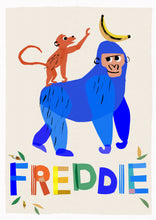 Load image into Gallery viewer, Gorilla Personalised Name Print