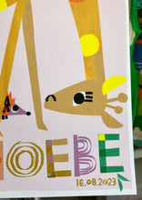 Load image into Gallery viewer, Giraffe Personalised Name Print