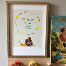 Load image into Gallery viewer, Find Beauty in the little things Giclee Print