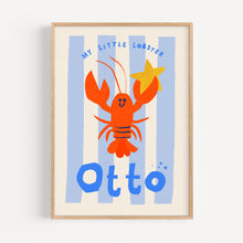 Load image into Gallery viewer, Lobster Personalised Name Print (Pink, Blue or Mint)