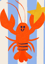 Load image into Gallery viewer, Lobster Personalised Name Print (Pink, Blue or Mint)