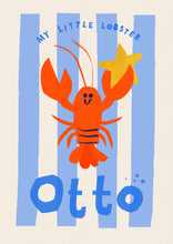 Load image into Gallery viewer, Lobster Personalised Name Print (Pink, Blue or Mint)