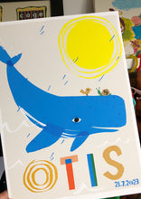 Load image into Gallery viewer, Whale Personalised Name Print