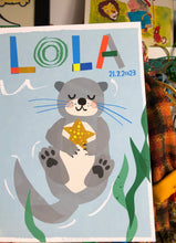 Load image into Gallery viewer, Personalised Otter Giclee Print