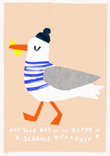 Load image into Gallery viewer, 'Happy Seagull' Giclee Print