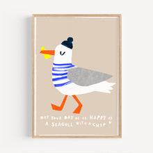 Load image into Gallery viewer, 'Happy Seagull' Giclee Print