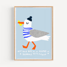 Load image into Gallery viewer, 'Happy Seagull' Giclee Print