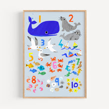 Load image into Gallery viewer, Seaside Counting Print