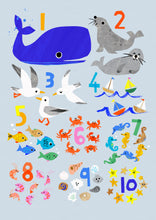 Load image into Gallery viewer, Seaside Counting Print