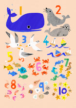 Load image into Gallery viewer, Seaside Counting Print