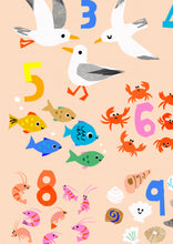 Load image into Gallery viewer, Seaside Counting Print