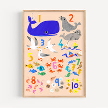 Load image into Gallery viewer, Seaside Counting Print