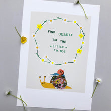 Load image into Gallery viewer, Find Beauty in the little things Giclee Print