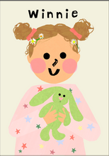 Load image into Gallery viewer, Portrait Print with your very own favourite Toy