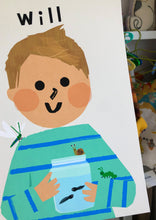 Load image into Gallery viewer, Mini Beast Boy Portrait Print- click to customise!