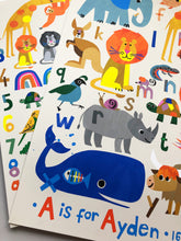 Load image into Gallery viewer, A NEW Animal Alphabet PERSONALISED