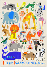 Load image into Gallery viewer, A NEW Animal Alphabet PERSONALISED