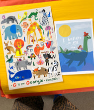 Load image into Gallery viewer, A NEW Animal Alphabet PERSONALISED