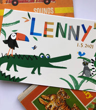 Load image into Gallery viewer, Alligator Personalised Name Print