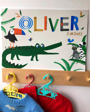 Load image into Gallery viewer, Alligator Personalised Name Print