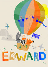 Load image into Gallery viewer, Balloon Print with Woodland Animals
