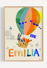 Load image into Gallery viewer, Balloon Print with Woodland Animals
