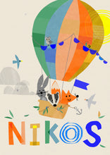 Load image into Gallery viewer, Balloon Print with Woodland Animals