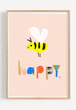 Load image into Gallery viewer, Bee Happy Art Print