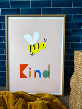 Load image into Gallery viewer, Bee Kind Art Print