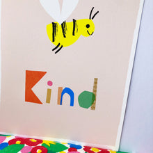 Load image into Gallery viewer, Bee Kind Art Print