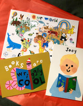 Load image into Gallery viewer, Book Boy Portrait Print- click to customise!