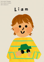 Load image into Gallery viewer, Car Boy Portrait Print- click to customise!