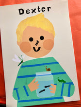 Load image into Gallery viewer, Mini Beast Boy Portrait Print- click to customise!