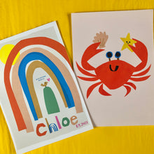 Load image into Gallery viewer, Happy Crab Giclee Print