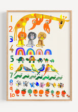Load image into Gallery viewer, Rainbow Counting Print