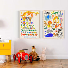 Load image into Gallery viewer, Personalised Rainbow Counting Print