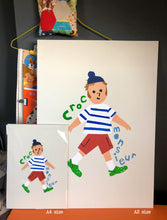 Load image into Gallery viewer, Croc Monsieur Art Print