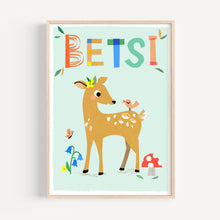Load image into Gallery viewer, Deer Personalised Name Print