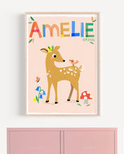 Load image into Gallery viewer, Deer Personalised Name Print