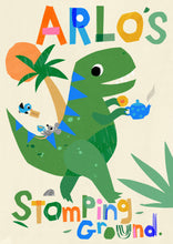 Load image into Gallery viewer, Personalised Dinosaur Tea Rex Print