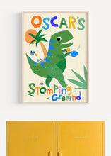Load image into Gallery viewer, Personalised Dinosaur Tea Rex Print