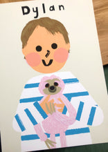 Load image into Gallery viewer, Portrait Print with your very own favourite Toy